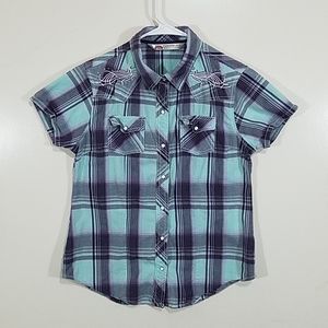 Cute Western Snap Button Shirt
